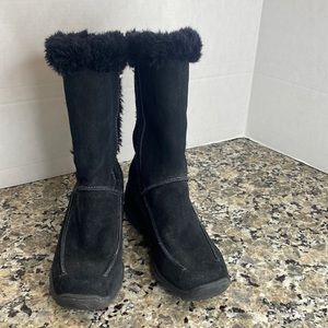 Sporto Leather Sueded Water Proof Faux Fur Lined  Boots EUC 8